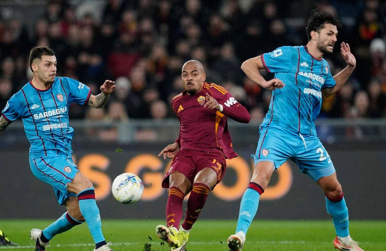 意甲争四激烈升级，罗马主场2-0完胜卡利亚里，尤文图斯被追平